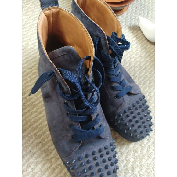 Christian Louboutin Lou Spikes Orlato high Top Sneakers Size 13 46